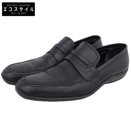 Salvatore Ferragamo サルヴァトーレフェラガモ レザー ローファー シューズ メンズ ブラック 8.5 81814 シューズ 8 1/2