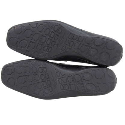 Salvatore Ferragamo サルヴァトーレフェラガモ レザー ローファー シューズ メンズ ブラック 8.5 81814 シューズ 8 1/2