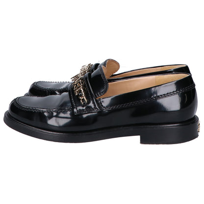 CHANEL シャネル G37430 メタルロゴ パテントレザー ローファー シューズ 37C