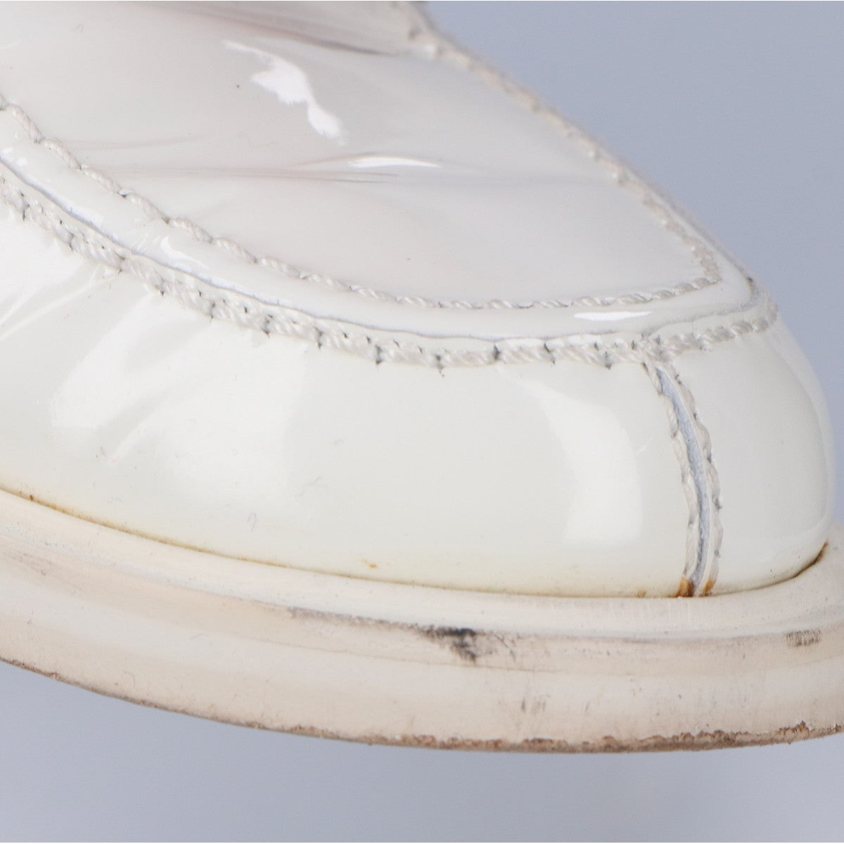 CHANEL シャネル G37430 メタルロゴ パテントレザー ローファー シューズ 37C