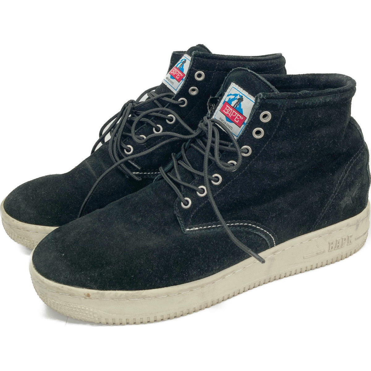 A BATHING APE アベイシングエイプ スエード ワーク シューズ 28.5