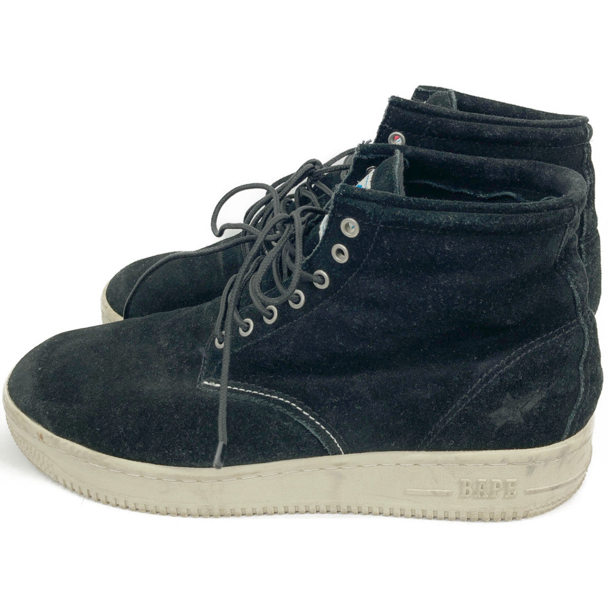 A BATHING APE アベイシングエイプ スエード ワーク シューズ 28.5