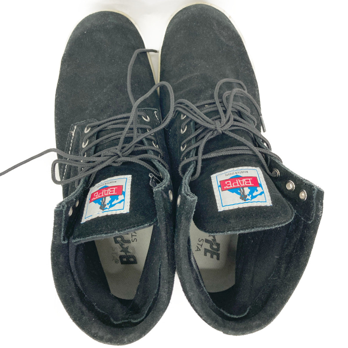 A BATHING APE アベイシングエイプ スエード ワーク シューズ 28.5