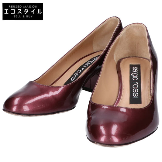 Sergio Rossi セルジオロッシ 【美品】5253 パテント チャンキーヒール シューズ 36