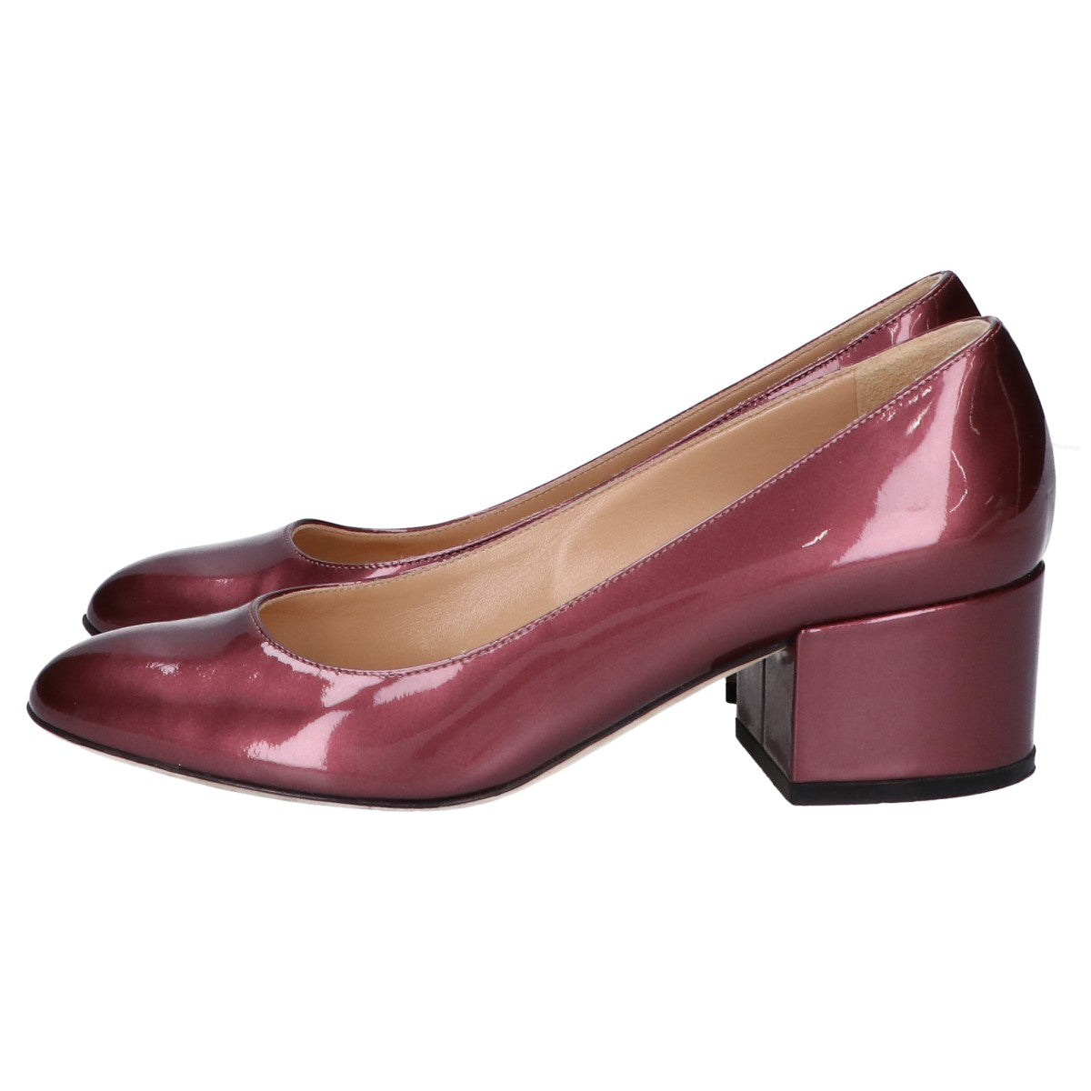 Sergio Rossi セルジオロッシ 【美品】5253 パテント チャンキーヒール シューズ 36