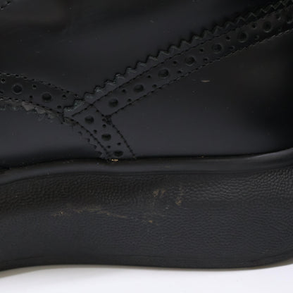 Alexander McQueen アレキサンダーマックイーン 【美品】586402 レザー メダリオン レースアップ ブーツ シューズ 38E