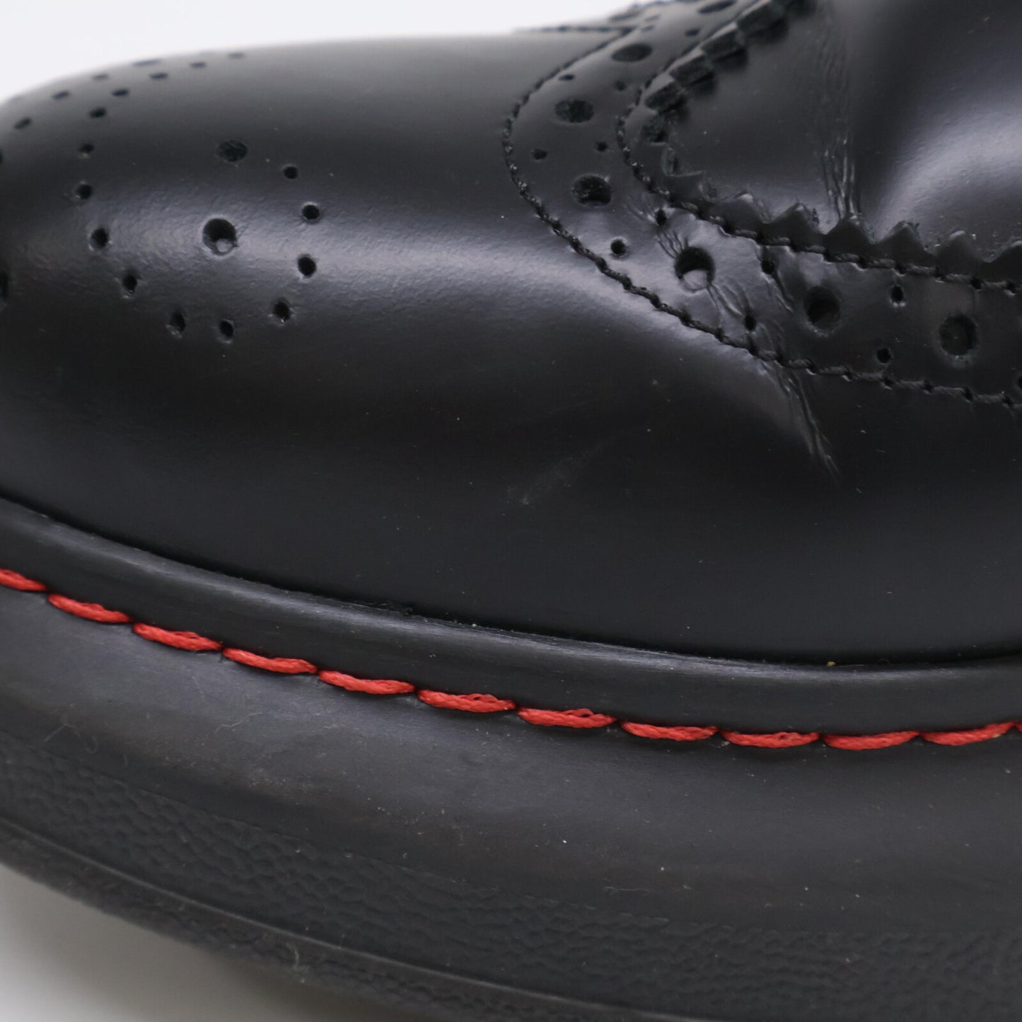 Alexander McQueen アレキサンダーマックイーン 【美品】586402 レザー メダリオン レースアップ ブーツ シューズ 38E