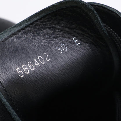 Alexander McQueen アレキサンダーマックイーン 【美品】586402 レザー メダリオン レースアップ ブーツ シューズ 38E