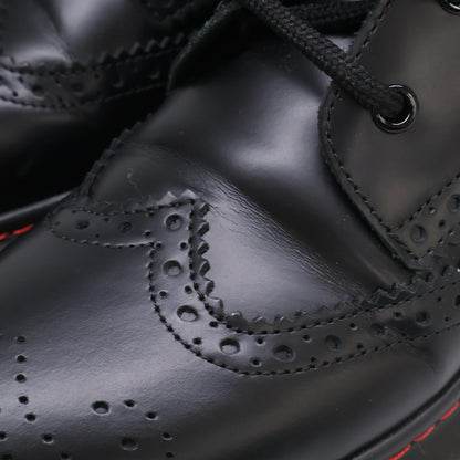 Alexander McQueen アレキサンダーマックイーン 【美品】586402 レザー メダリオン レースアップ ブーツ シューズ 38E