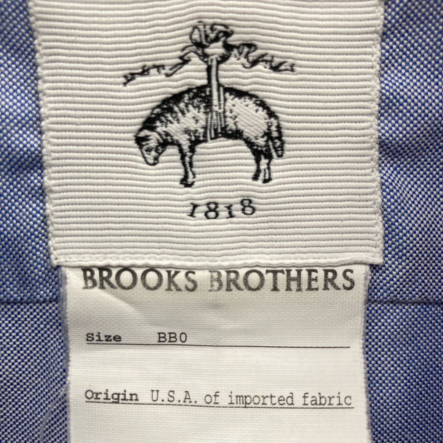 Brooks Brothers ブルックスブラザーズ ×トムブラウン サックスブルー オックスフォードシャツ トップス BB0