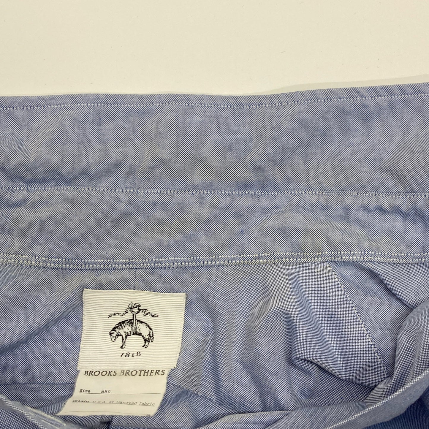 Brooks Brothers ブルックスブラザーズ ×トムブラウン サックスブルー オックスフォードシャツ トップス BB0