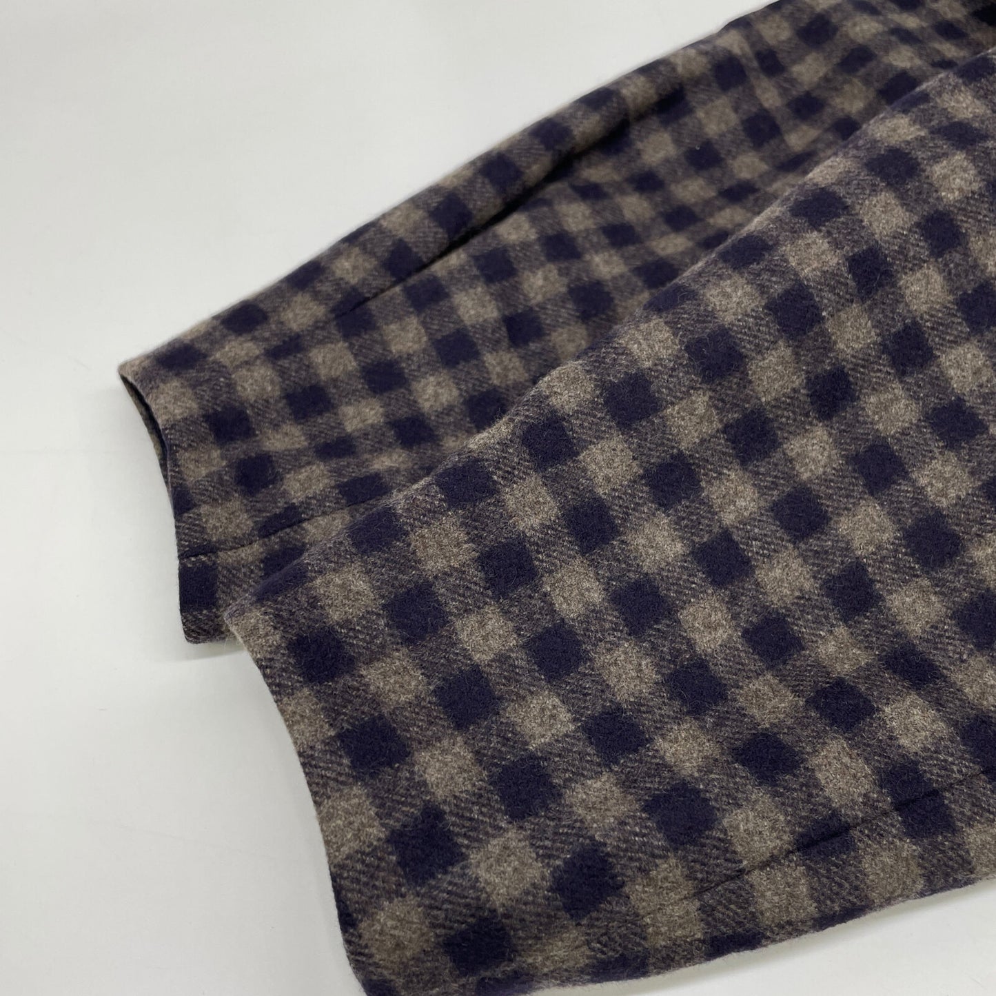 DRAWER ドゥロワー 【美品】6526-299-0523 チェック ウール ワンピース 36