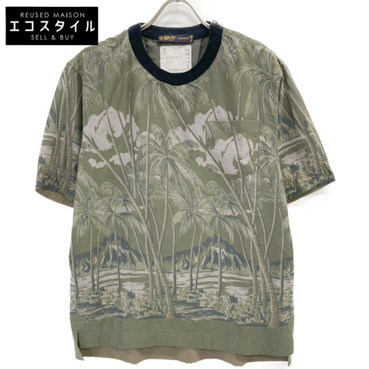 sacai サカイ ×SUNSURF カーキ 20-02193M 総柄トップス トップス 3