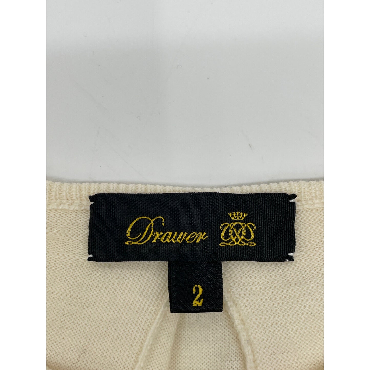 DRAWER ドゥロワー アイボリー　ニット トップス 2