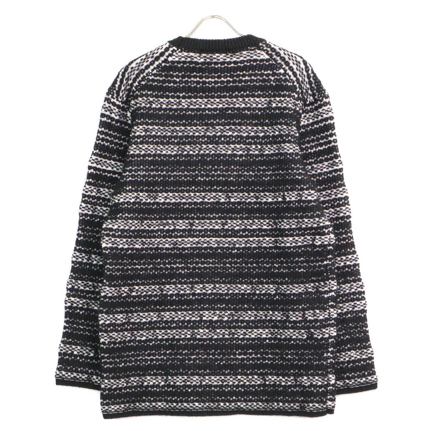 COMMEdesGARCONS HOMME PLUS コムデギャルソンオムプリュス 22AW 黒 ﾎﾟﾘﾓﾍﾔﾅｲﾛﾝｳｰﾙ ﾆｯﾄ トップス L