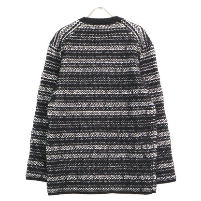 COMMEdesGARCONS HOMME PLUS コムデギャルソンオムプリュス 22AW 黒 ﾎﾟﾘﾓﾍﾔﾅｲﾛﾝｳｰﾙ ﾆｯﾄ トップス L