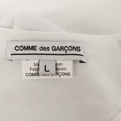 COMMEdesGARCONS コムデギャルソン 白 ｺｯﾄﾝ WEAR YOUR FREEDOM Tｼｬﾂ トップス L