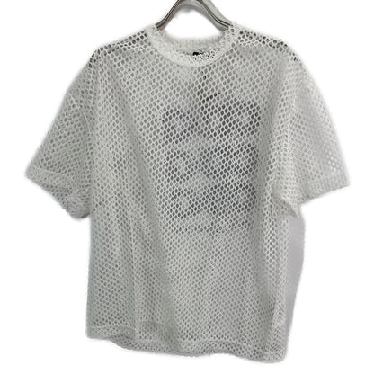CDG シーディージー 24SS 白 ｵｰﾊﾞｰｻｲｽﾞ ﾒｯｼｭTｼｬﾂ トップス S