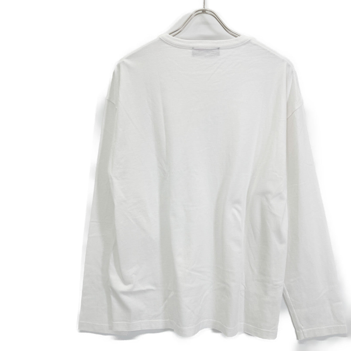 CABaN キャバン 白 ﾄﾞﾗｲｽﾋﾞﾝｺｯﾄﾝ 長袖ﾙｰｽﾞﾌｨｯﾄTｼｬﾂ トップス L