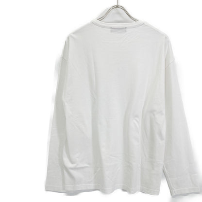 CABaN キャバン 白 ﾄﾞﾗｲｽﾋﾞﾝｺｯﾄﾝ 長袖ﾙｰｽﾞﾌｨｯﾄTｼｬﾂ トップス L