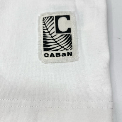 CABaN キャバン 白 ﾄﾞﾗｲｽﾋﾞﾝｺｯﾄﾝ 長袖ﾙｰｽﾞﾌｨｯﾄTｼｬﾂ トップス L