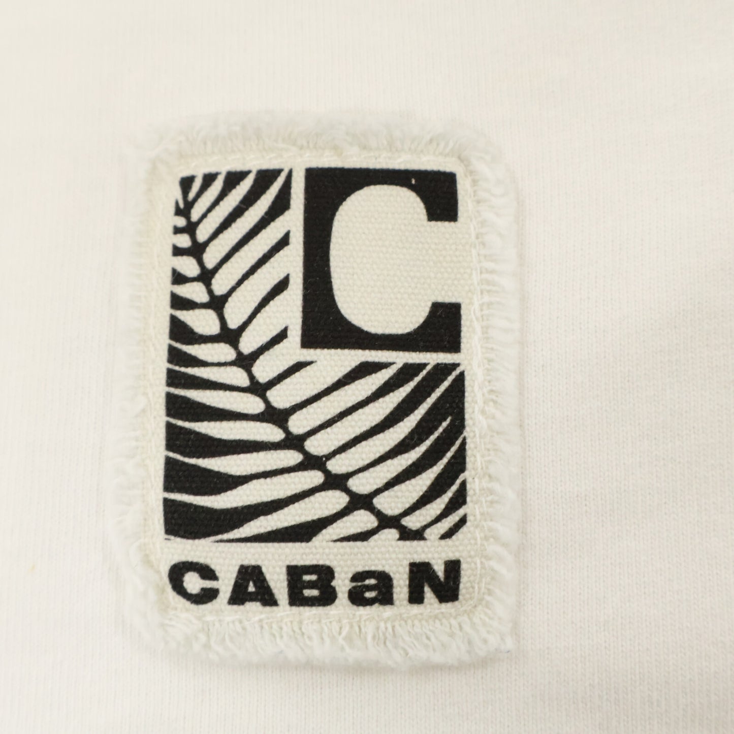 CABaN キャバン 白 ﾄﾞﾗｲｽﾋﾞﾝｺｯﾄﾝ 長袖ﾙｰｽﾞﾌｨｯﾄTｼｬﾂ トップス L