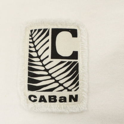 CABaN キャバン 白 ﾄﾞﾗｲｽﾋﾞﾝｺｯﾄﾝ 長袖ﾙｰｽﾞﾌｨｯﾄTｼｬﾂ トップス L