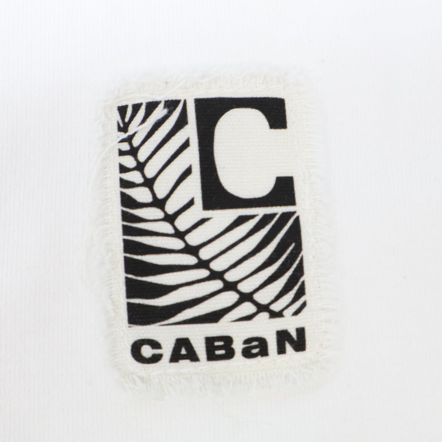 CABaN キャバン 白 ﾄﾞﾗｲｽﾋﾞﾝｺｯﾄﾝ 長袖ﾙｰｽﾞﾌｨｯﾄTｼｬﾂ トップス L