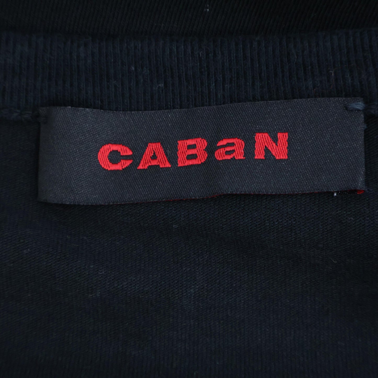 CABaN キャバン 黒 ﾄﾞﾗｲｽﾋﾞﾝｺｯﾄﾝ 長袖ﾙｰｽﾞﾌｨｯﾄTｼｬﾂ トップス L
