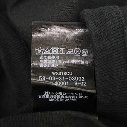 CABaN キャバン 黒 ﾄﾞﾗｲｽﾋﾞﾝｺｯﾄﾝ 長袖ﾙｰｽﾞﾌｨｯﾄTｼｬﾂ トップス L