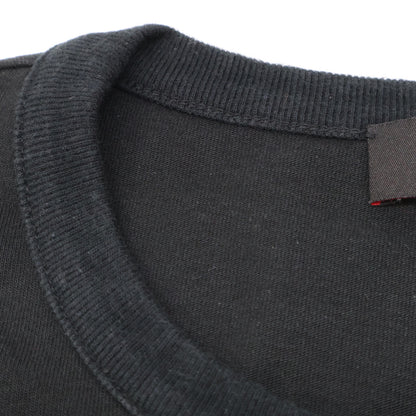 CABaN キャバン 黒 ﾄﾞﾗｲｽﾋﾞﾝｺｯﾄﾝ 長袖ﾙｰｽﾞﾌｨｯﾄTｼｬﾂ トップス L