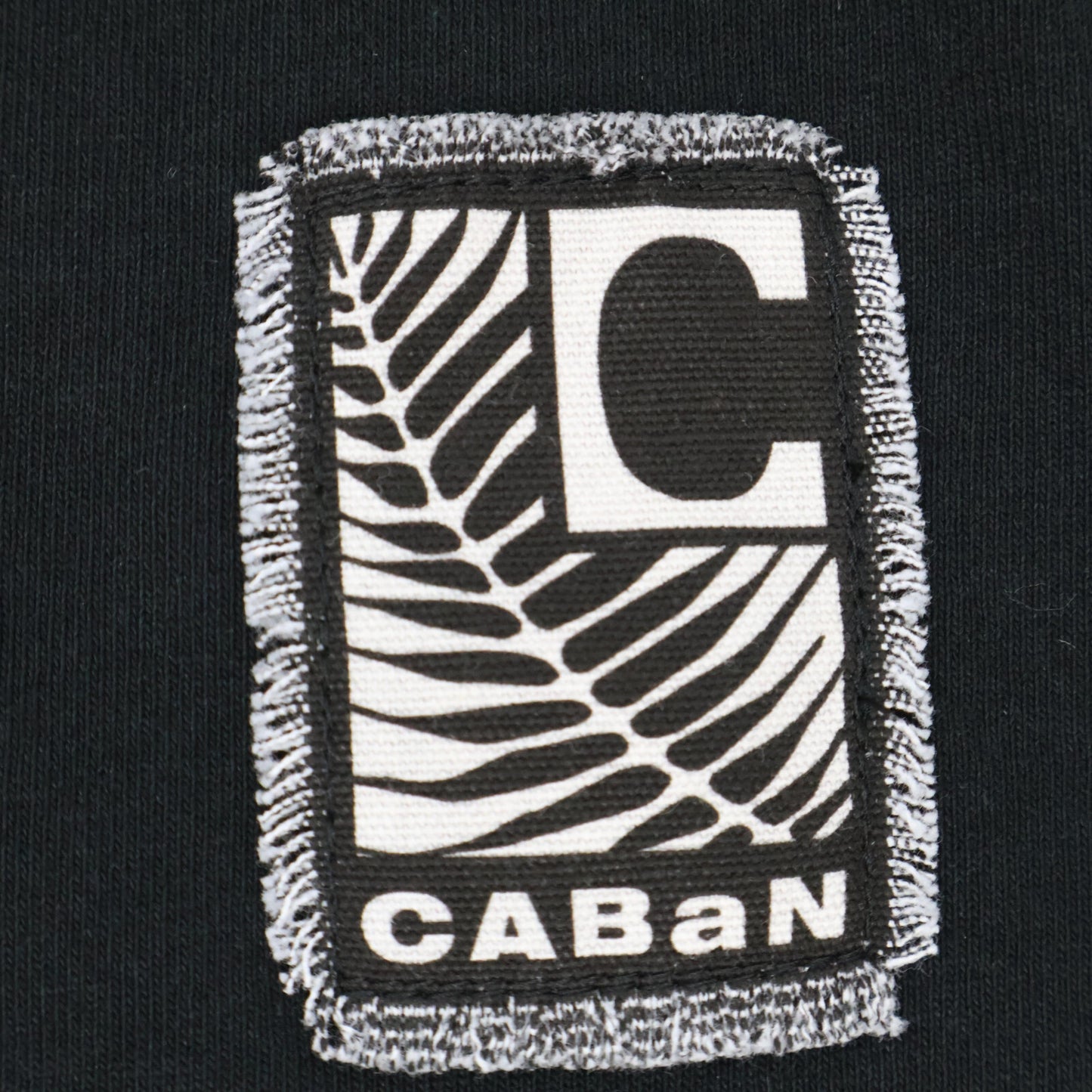 CABaN キャバン 黒 ﾄﾞﾗｲｽﾋﾞﾝｺｯﾄﾝ 長袖ﾙｰｽﾞﾌｨｯﾄTｼｬﾂ トップス L