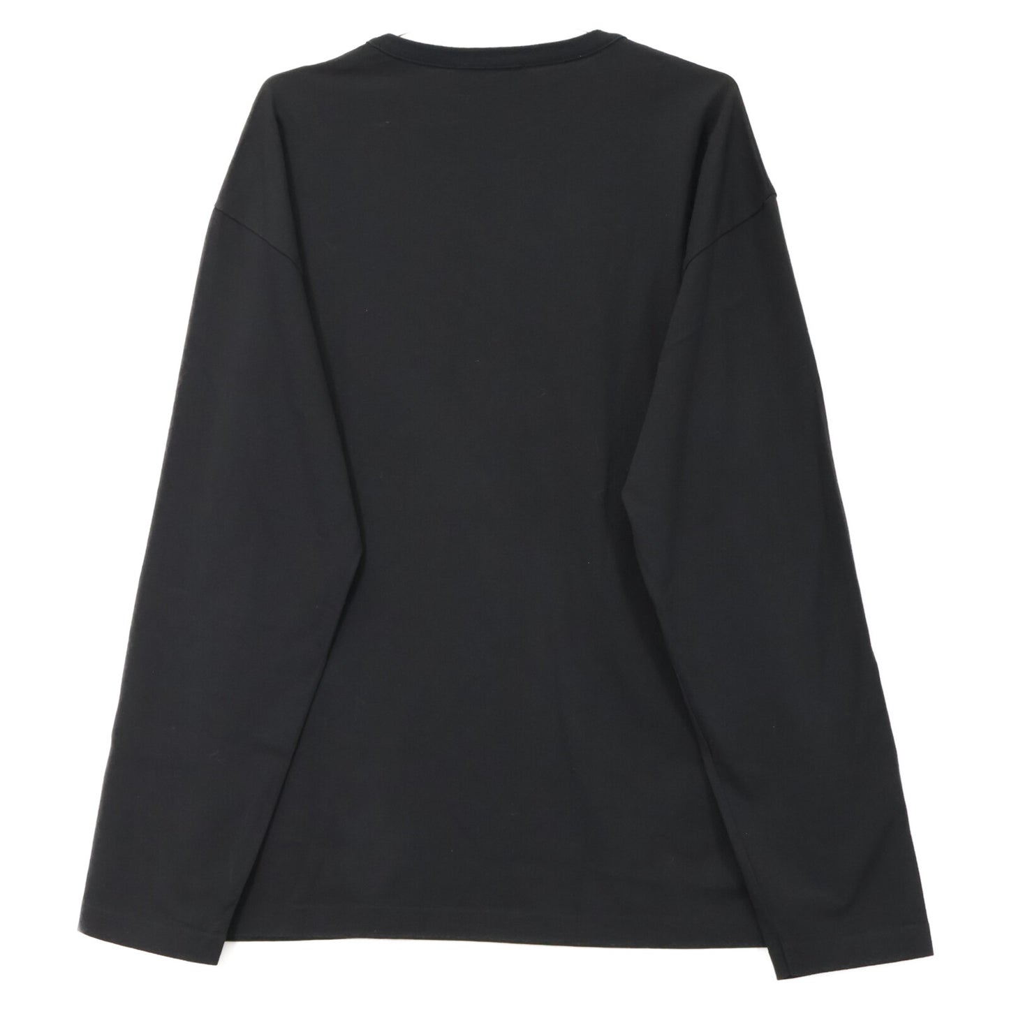 CABaN キャバン 黒 ﾄﾞﾗｲｽﾋﾞﾝｺｯﾄﾝ 長袖ﾙｰｽﾞﾌｨｯﾄTｼｬﾂ トップス L