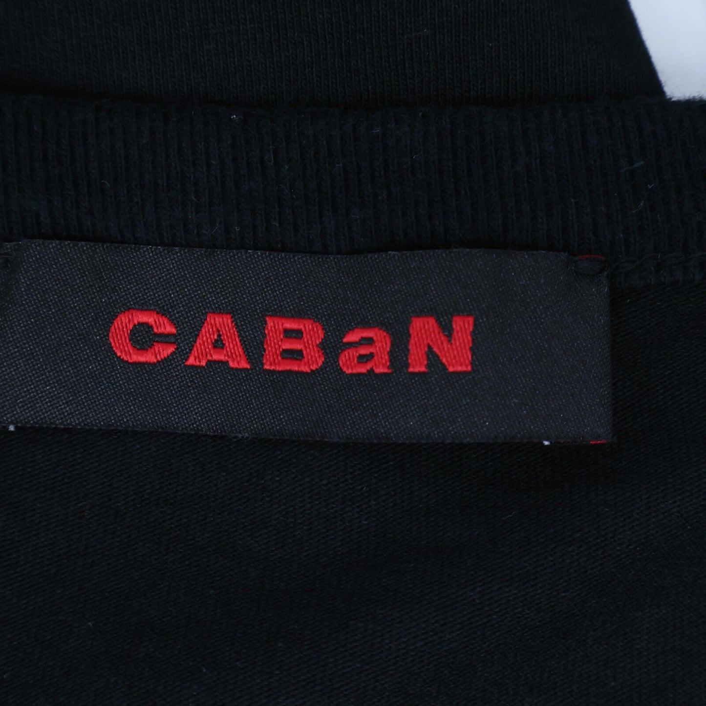CABaN キャバン 黒 ﾄﾞﾗｲｽﾋﾞﾝｺｯﾄﾝ 長袖ﾙｰｽﾞﾌｨｯﾄTｼｬﾂ トップス L