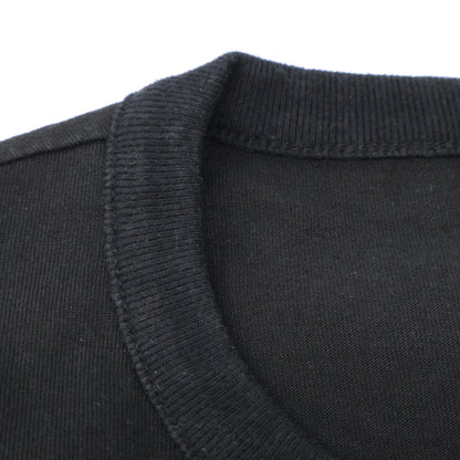 CABaN キャバン 黒 ﾄﾞﾗｲｽﾋﾞﾝｺｯﾄﾝ 長袖ﾙｰｽﾞﾌｨｯﾄTｼｬﾂ トップス L