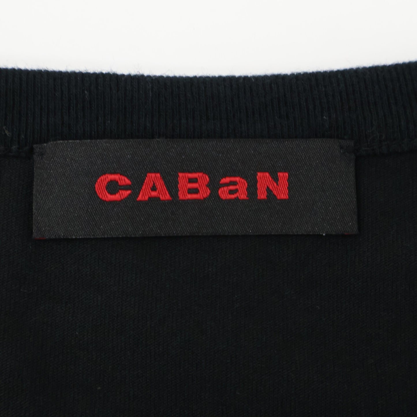 CABaN キャバン 黒 ﾄﾞﾗｲｽﾋﾞﾝｺｯﾄﾝ 長袖ﾙｰｽﾞﾌｨｯﾄTｼｬﾂ トップス L