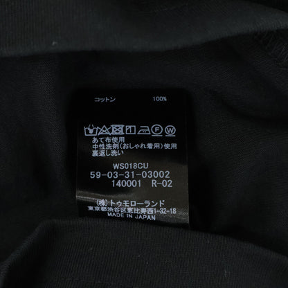 CABaN キャバン 黒 ﾄﾞﾗｲｽﾋﾞﾝｺｯﾄﾝ 長袖ﾙｰｽﾞﾌｨｯﾄTｼｬﾂ トップス L