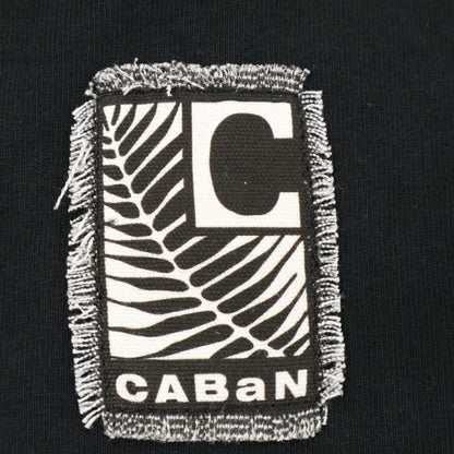 CABaN キャバン 黒 ﾄﾞﾗｲｽﾋﾞﾝｺｯﾄﾝ 長袖ﾙｰｽﾞﾌｨｯﾄTｼｬﾂ トップス L