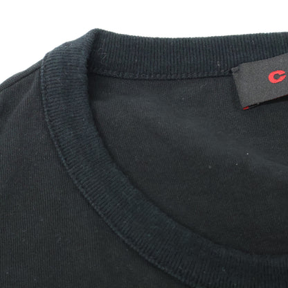 CABaN キャバン 黒 ﾄﾞﾗｲｽﾋﾞﾝｺｯﾄﾝ 長袖ﾙｰｽﾞﾌｨｯﾄTｼｬﾂ トップス L