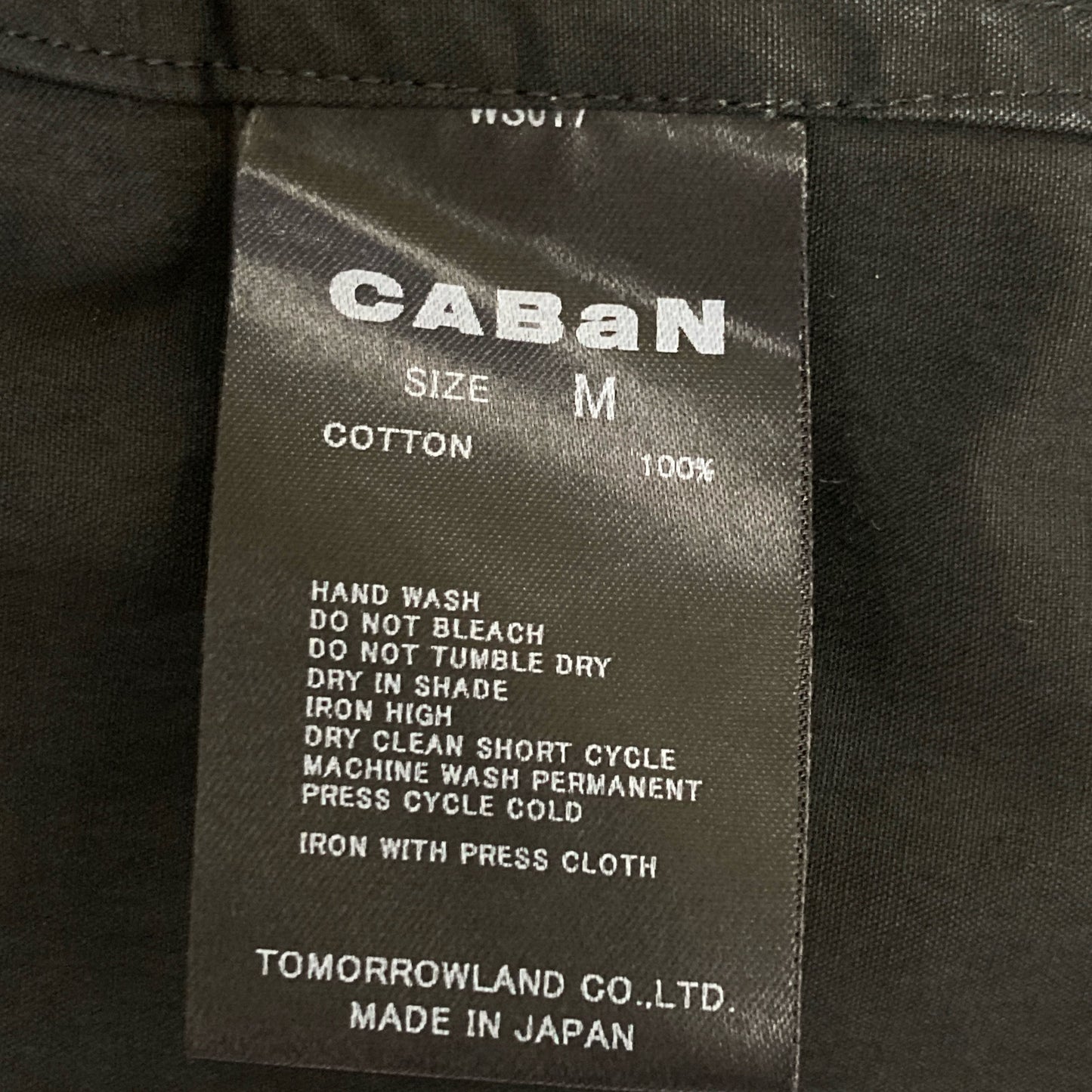 CABaN キャバン 黒 ｺｯﾄﾝｳｪｻﾞｰ ｼｬﾂ トップス M