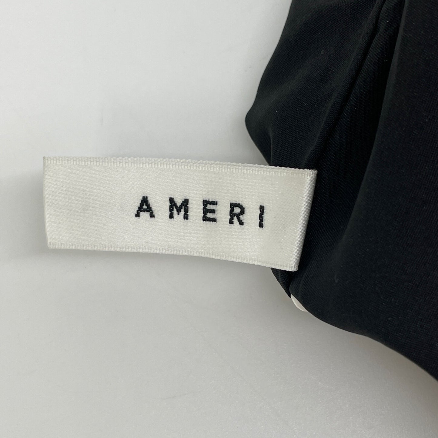 AMERI アメリ 22SS ブラック ポリエステル ホロスコープ シアープリーツフレアスカート スカート S