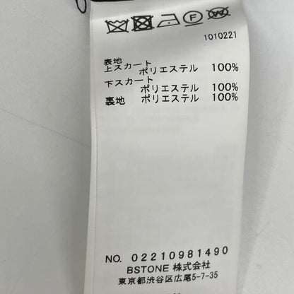 AMERI アメリ 22SS ブラック ポリエステル ホロスコープ シアープリーツフレアスカート スカート S