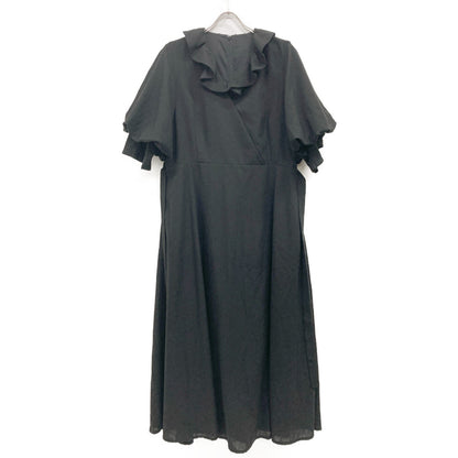 AMERI アメリ ﾌﾞﾗｯｸ FRILL CACHECOEUR DRESS ワンピース M