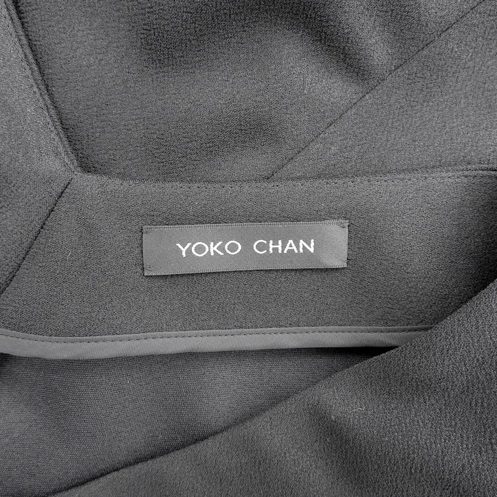 YOKOCHAN ヨーコチャン ミディ丈 ノースリーブ ワンピース レディース ブラック 36 ワンピース 36