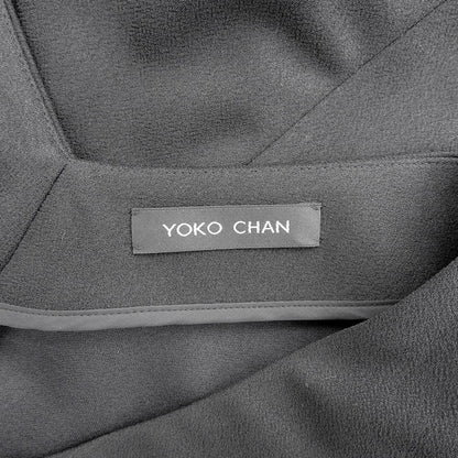 YOKOCHAN ヨーコチャン ミディ丈 ノースリーブ ワンピース レディース ブラック 36 ワンピース 36