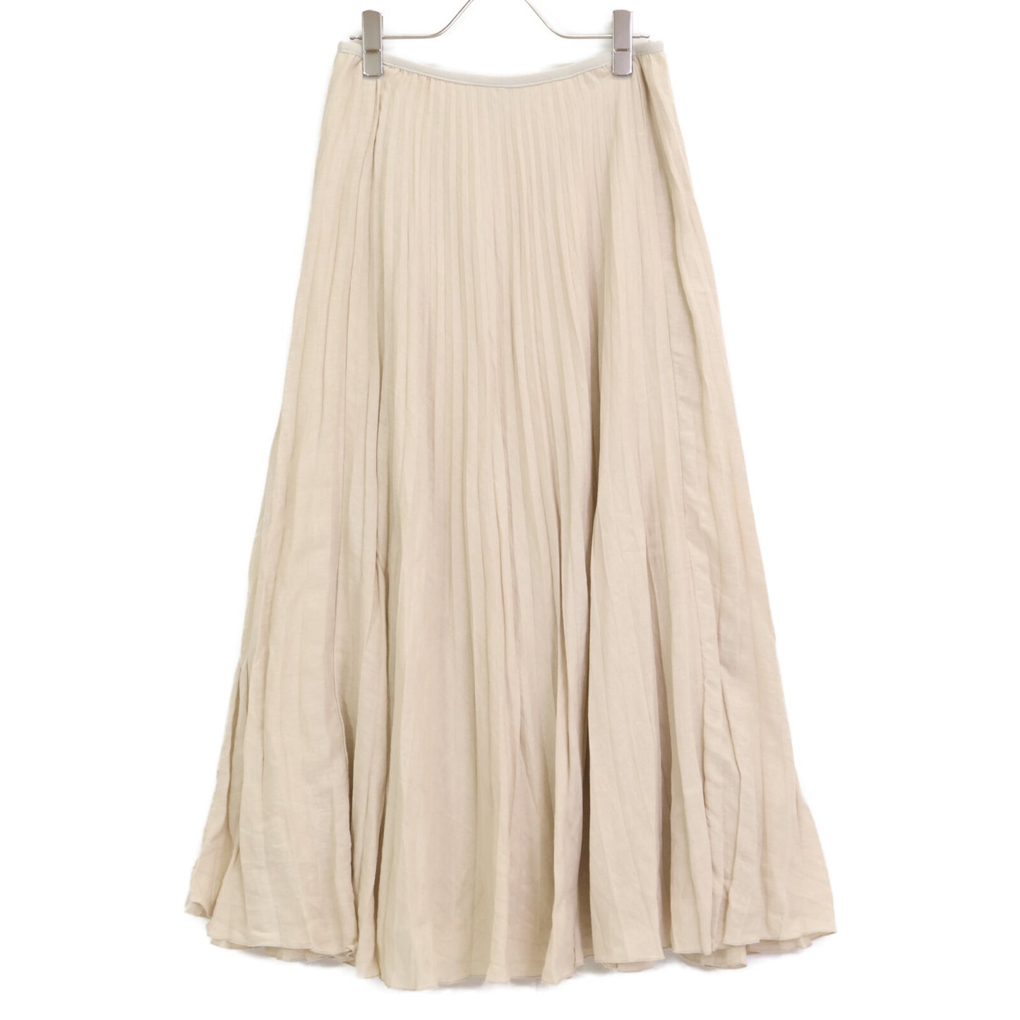 Theory セオリー ﾍﾞｰｼﾞｭ ﾘﾈﾝ100 ﾌﾟﾘｰﾂｽｶｰﾄ スカート S