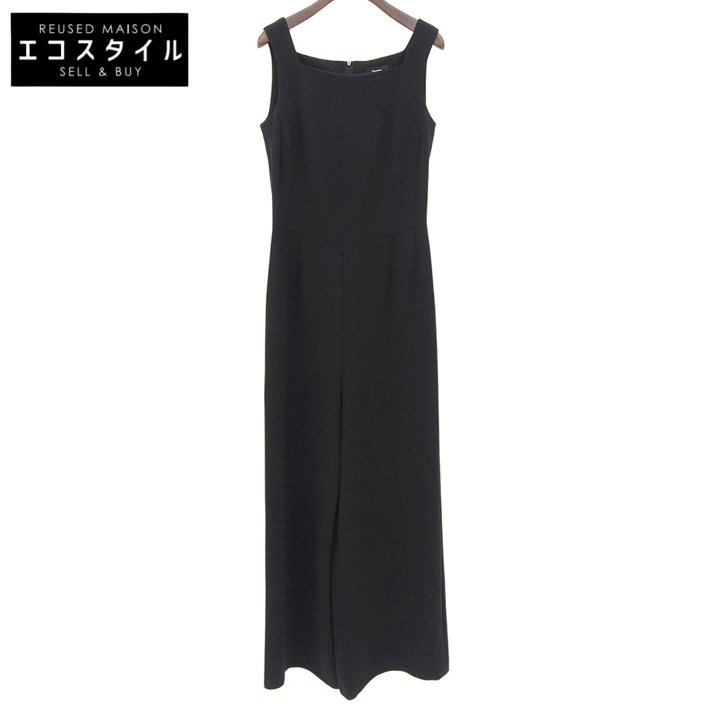 Theory セオリー 美品 トリアセテート×ポリエステル オールインワン レディース ブラック 0 23SS ワンピース 0