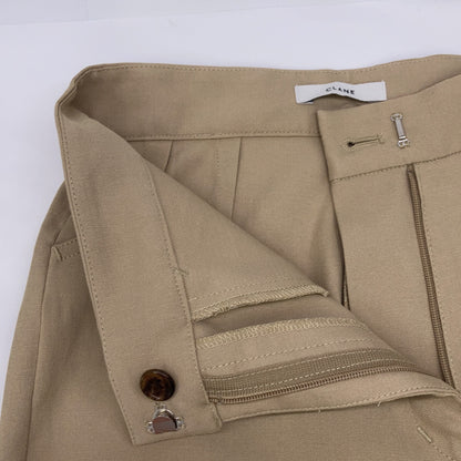 CLANE クラネ 12110-7022 ﾍﾞｰｼﾞｭ ﾀｲﾄﾚｯｸﾞ ﾌﾞｰﾂﾊﾟﾝﾂ ボトムス 1