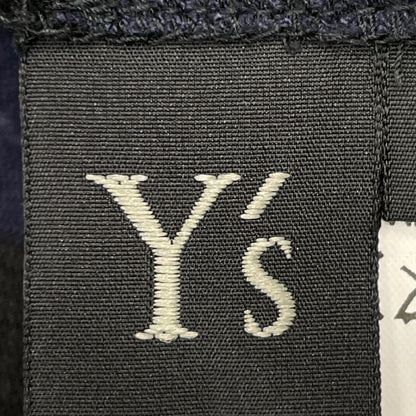 Y's ワイズ 23SS ネイビー×ブラック リネン オーバーカットソー トップス 2