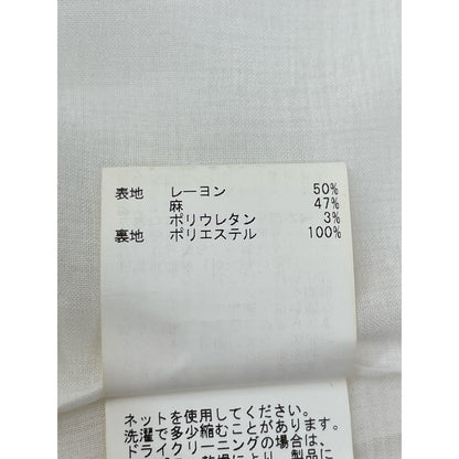 ANAYI アナイ 23SS ホワイト ラミーストレッチテーラードジレ ベスト 36